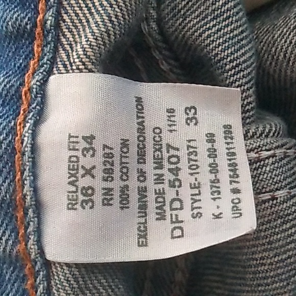 EUC Faded Glory 38 X 34 RELAXED FIT  JEAN - Picture 5 of 16